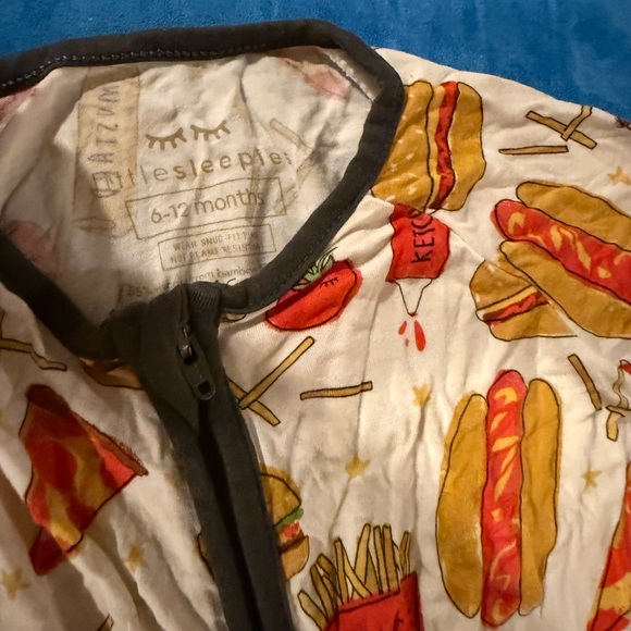 Little sleepies zippie 6-12 months. Burger party. - Picture 2 of 3